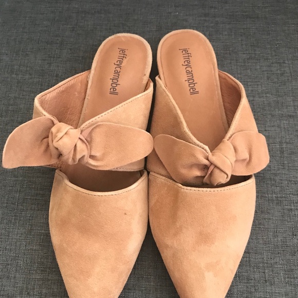 Wmns 7 Jeffrey Campbell dusty rose mules - Picture 2 of 4
